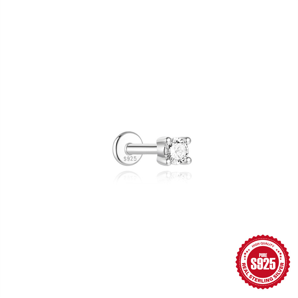 单只白金色#4(3mm)（杆子1.0*6）