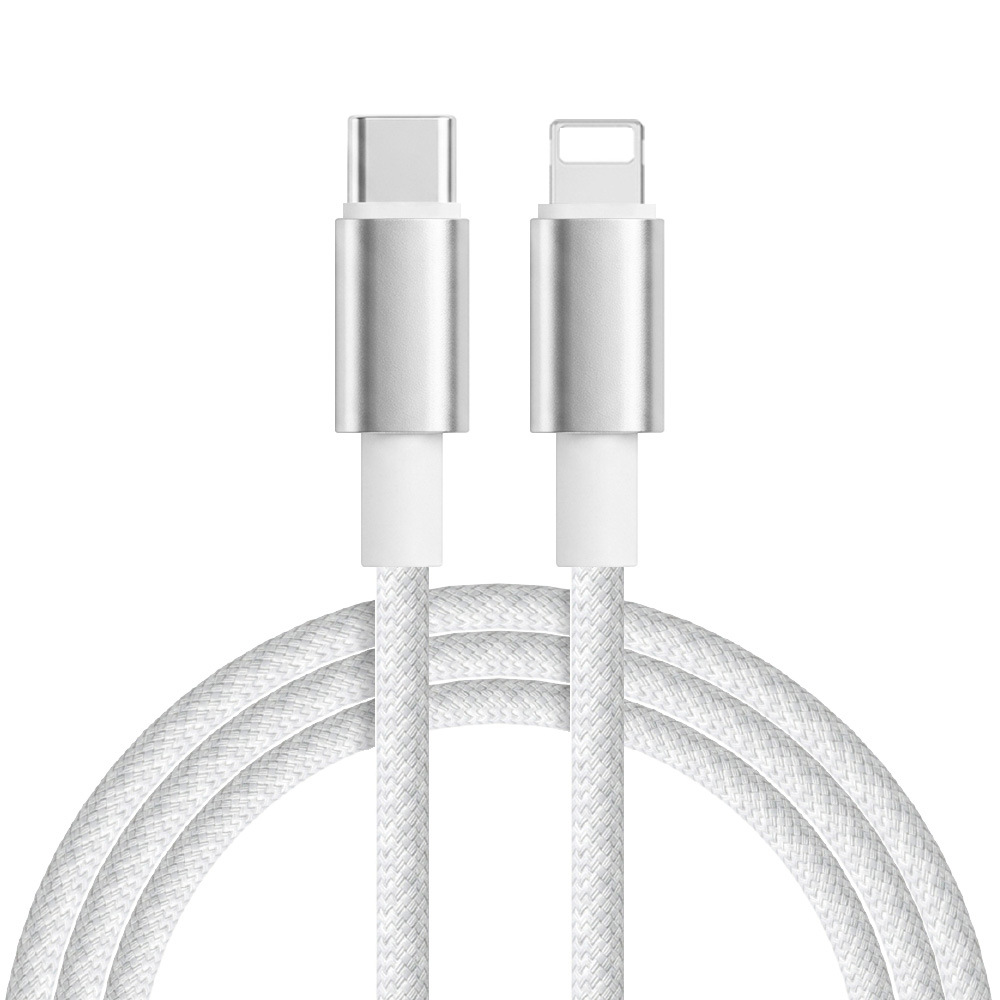 Dedicated Aluminum Shell Braided Fast Charging Data Cable for Apple Huawei Phone PD27W Dual Type-C Charging Cable