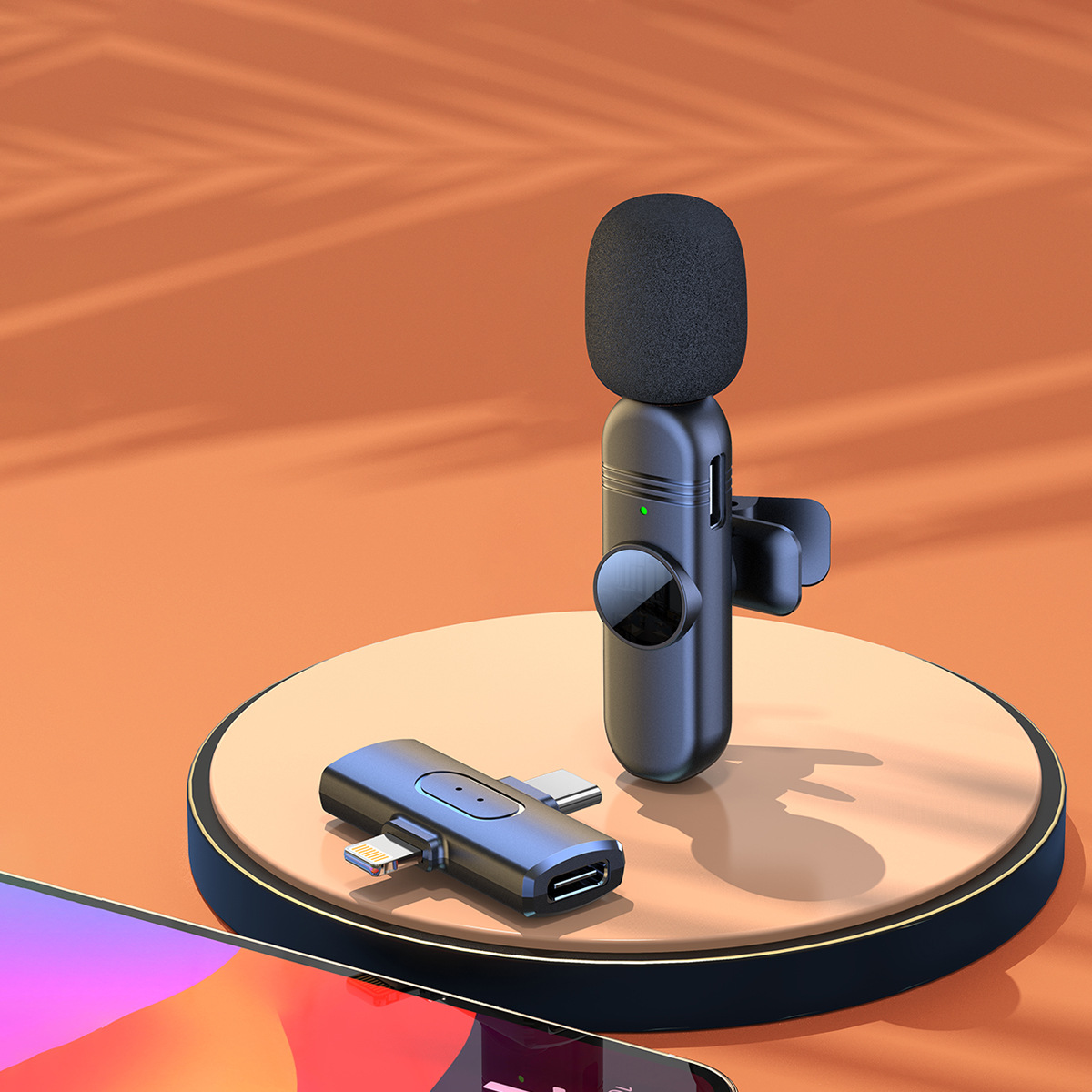 Private Mold New S65 Wireless Lavalier Microphone Live Streaming Recording Vlogging Outdoor Noise Reduction Recording
