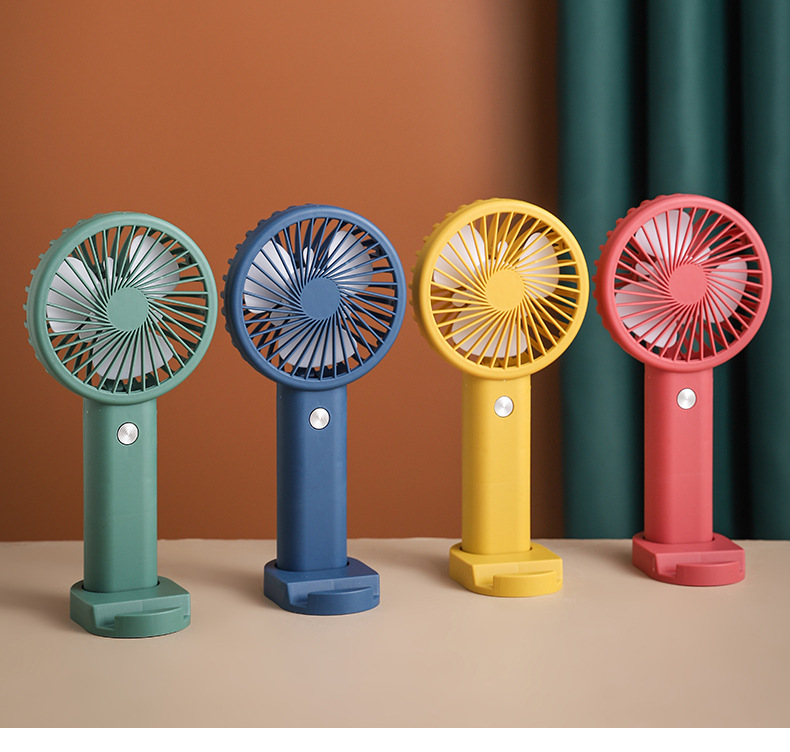 Pin Early Summer New Product Desktop Mini Handheld Portable Three Gears USB Charging Electric Small Fan Gift