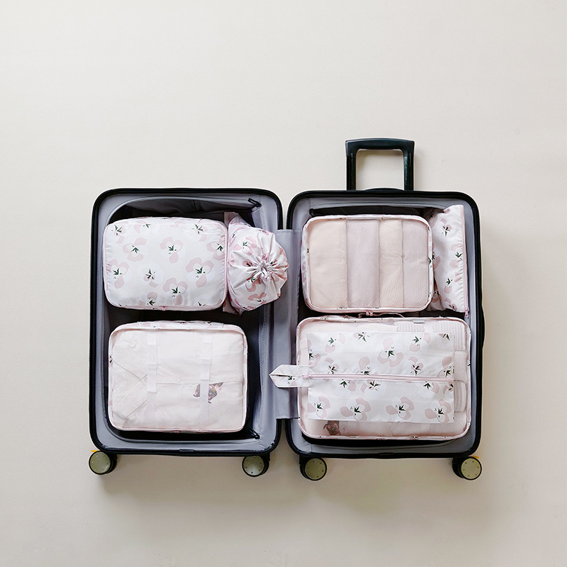 New Travel Storage Bag Seven-Piece Set Storage Bag Portable Divided Travel Bag Clothing Bag