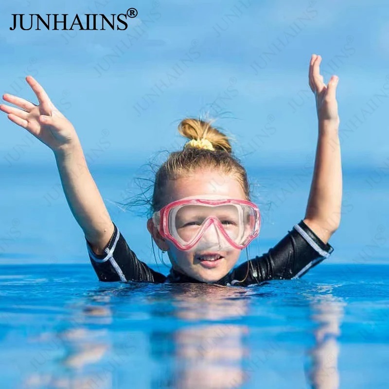 Children's diving mask waterproof flat light snorkeling mask high-definition anti-fog snorkeling mask parent-child product portable