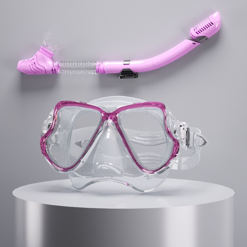 New diving mask snorkel full dry anti-fog set snorkeling mask mouthpiece silicone diving mask
