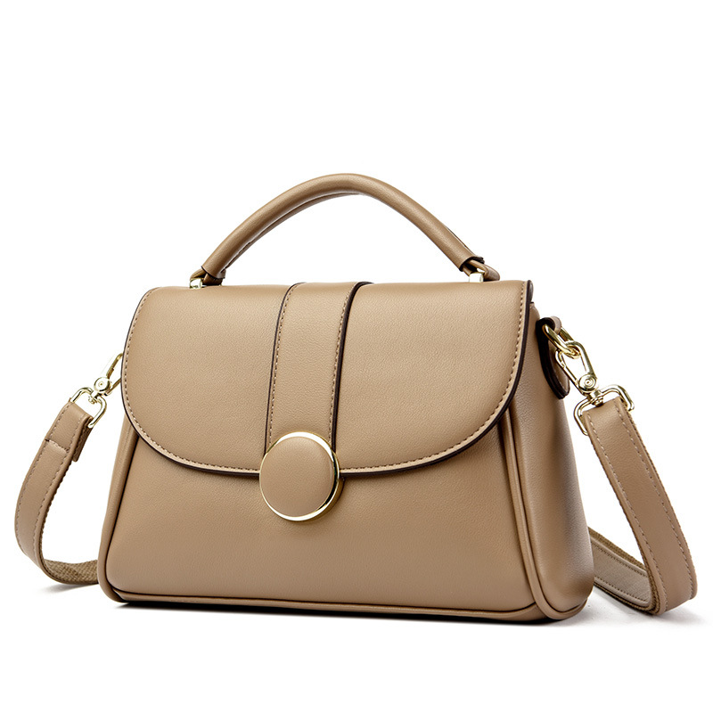 Department Store Handbag 2025 New Handbag Large Capacity Simple Soft Leather Shoulder Crossbody Bag