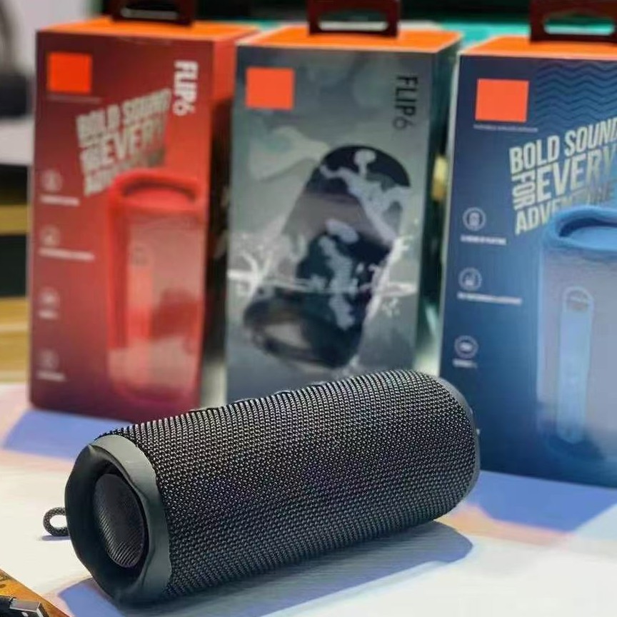 FLIP6 Kaleidoscope Bluetooth Speaker Cloth Net Heavy Bass Outdoor Card TWS Speaker Dual Speakers