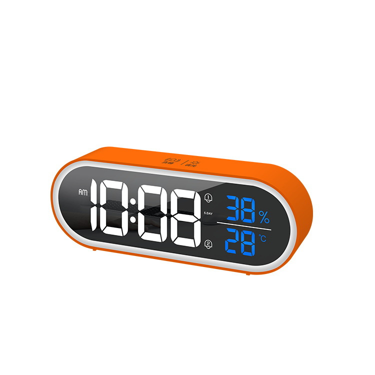Gift Student Night Light Digital Alarm Clock Silent Smart LED Electronic Clock Multifunctional Music Alarm Clock