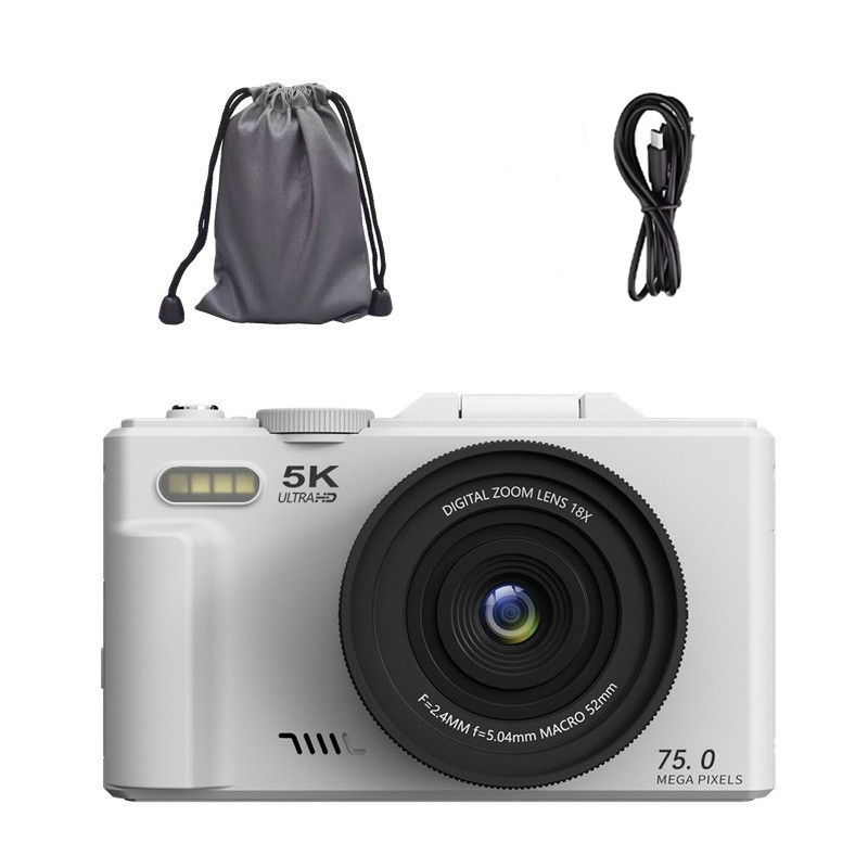 New W1 flip screen CCD camera HD digital camera with WiFi transmission beauty filter 4K5K