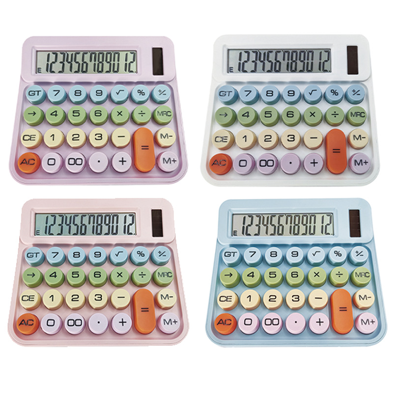 Office finance dopamine cute mechanical macaron key student calculator