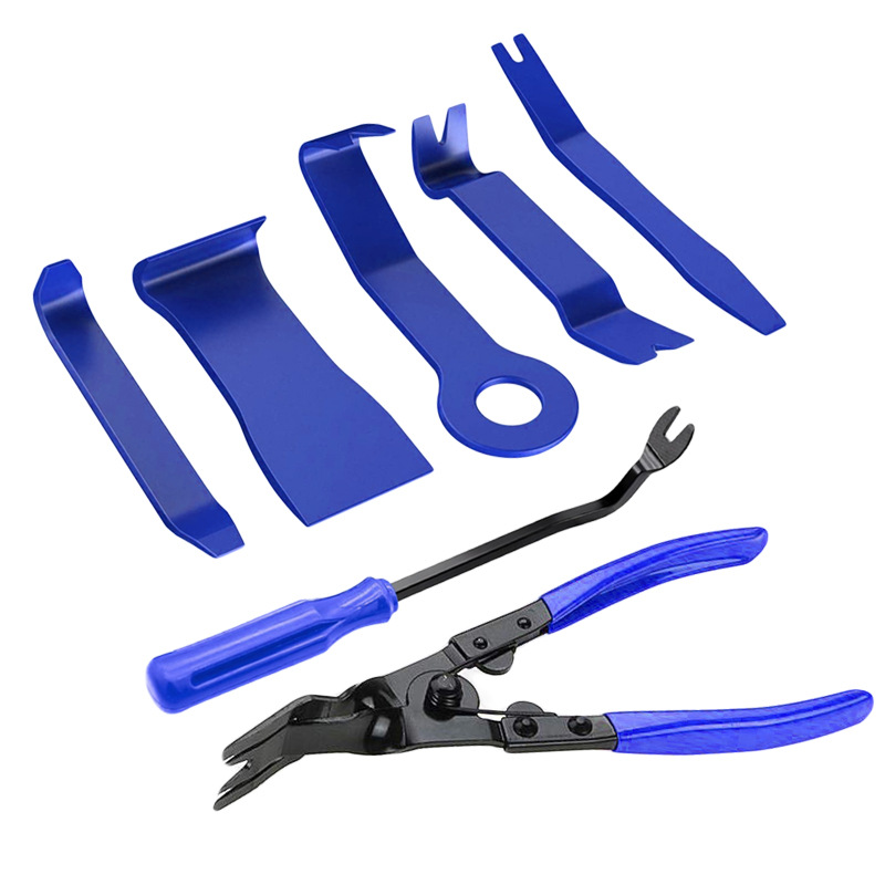 Car Disassembly Tool 8-Piece Set Interior Trim Panel Audio Navigation 6-Inch Screwdriver Lamp Pliers Pry Bar Tool