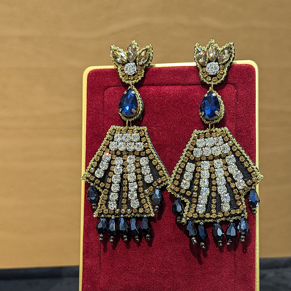 Best Seller! Exaggerated Handmade Beaded Fabric Tassel Vacation Earrings Collection