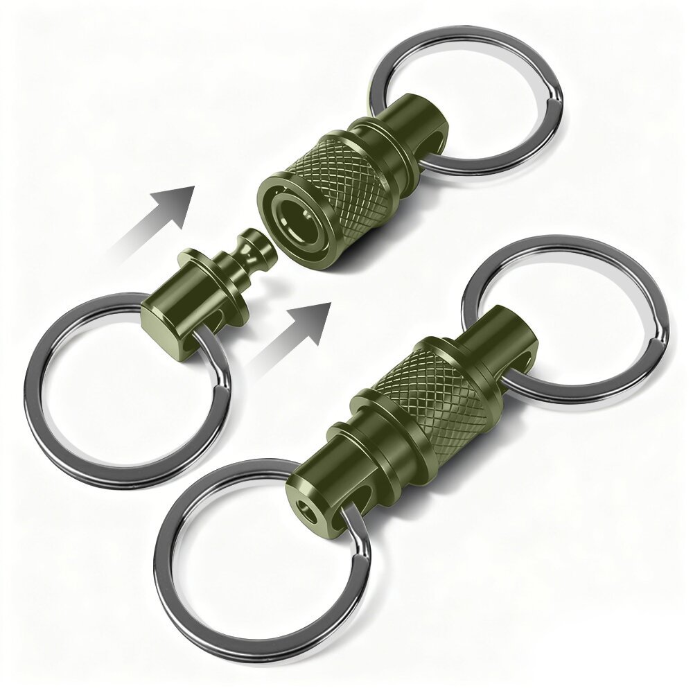 Aluminum Alloy Universal Buckle 360-degree Rotating Hanging Buckle Detachable Convenient Multi-functional Organizer Multi-purpose Hanger