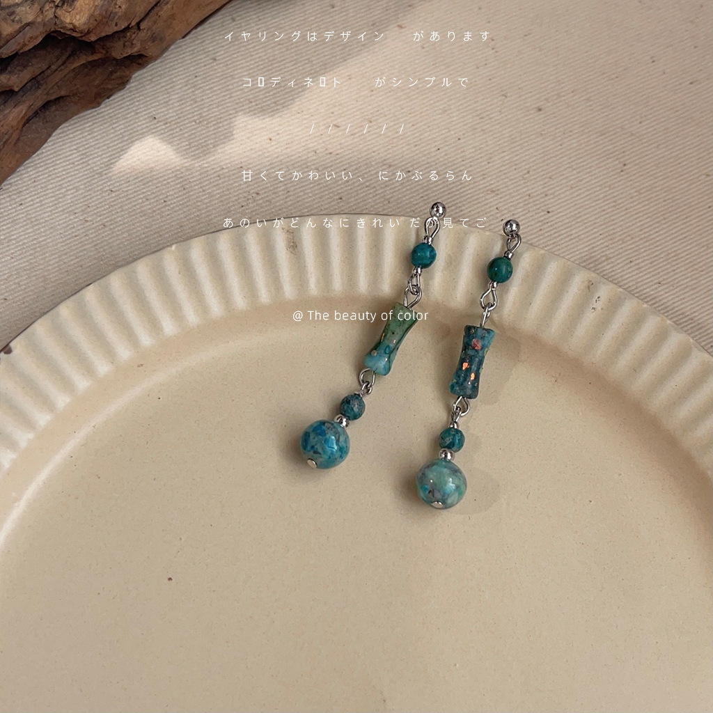New Chinese style handmade earrings 2025 new earrings for women chain