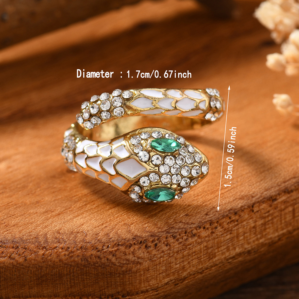 Cute animal metal bee niche exaggerated pearl open ring