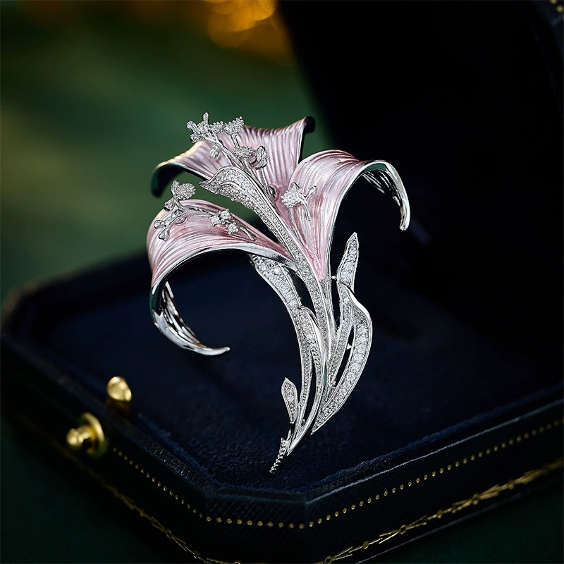Chinese Style Phoenix Brooch Cheongsam Dress Accessories Elegant Pin Chinese Style Gradient Feather Brooch