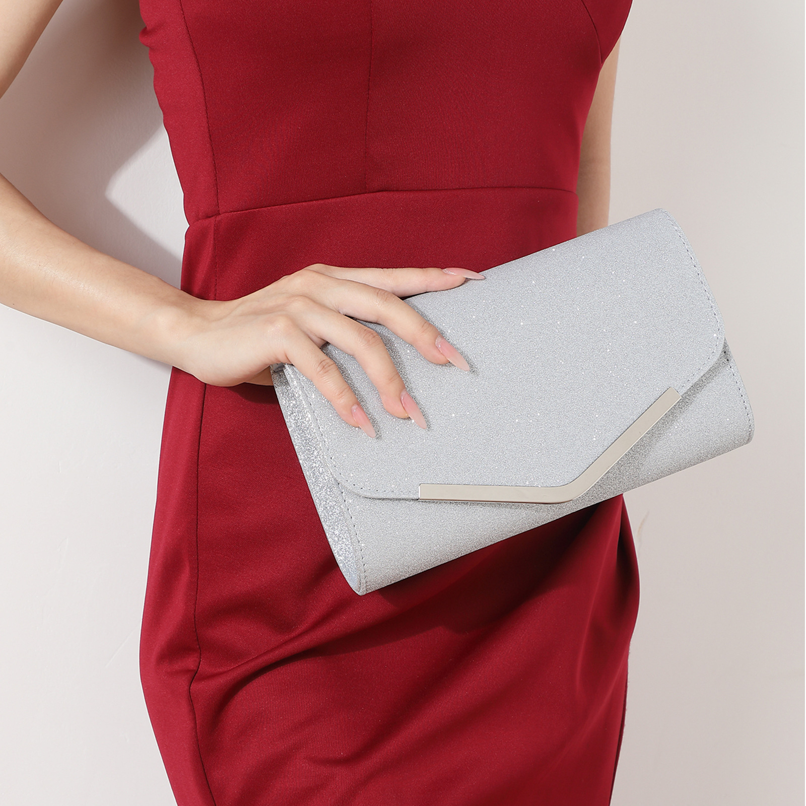 Women's Evening Bag Women's Bag Simple Clutch Bag Evening Dress Bag Chain Shoulder Crossbody Bag