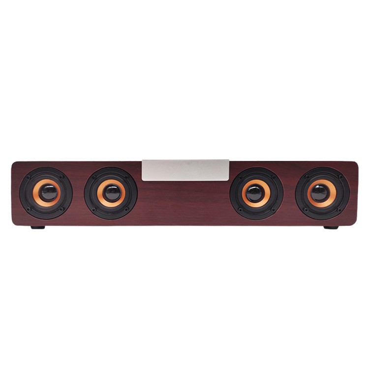 Wireless Bluetooth Audio Wooden 2.0 Multimedia Computer Subwoofer Speaker Soundbar