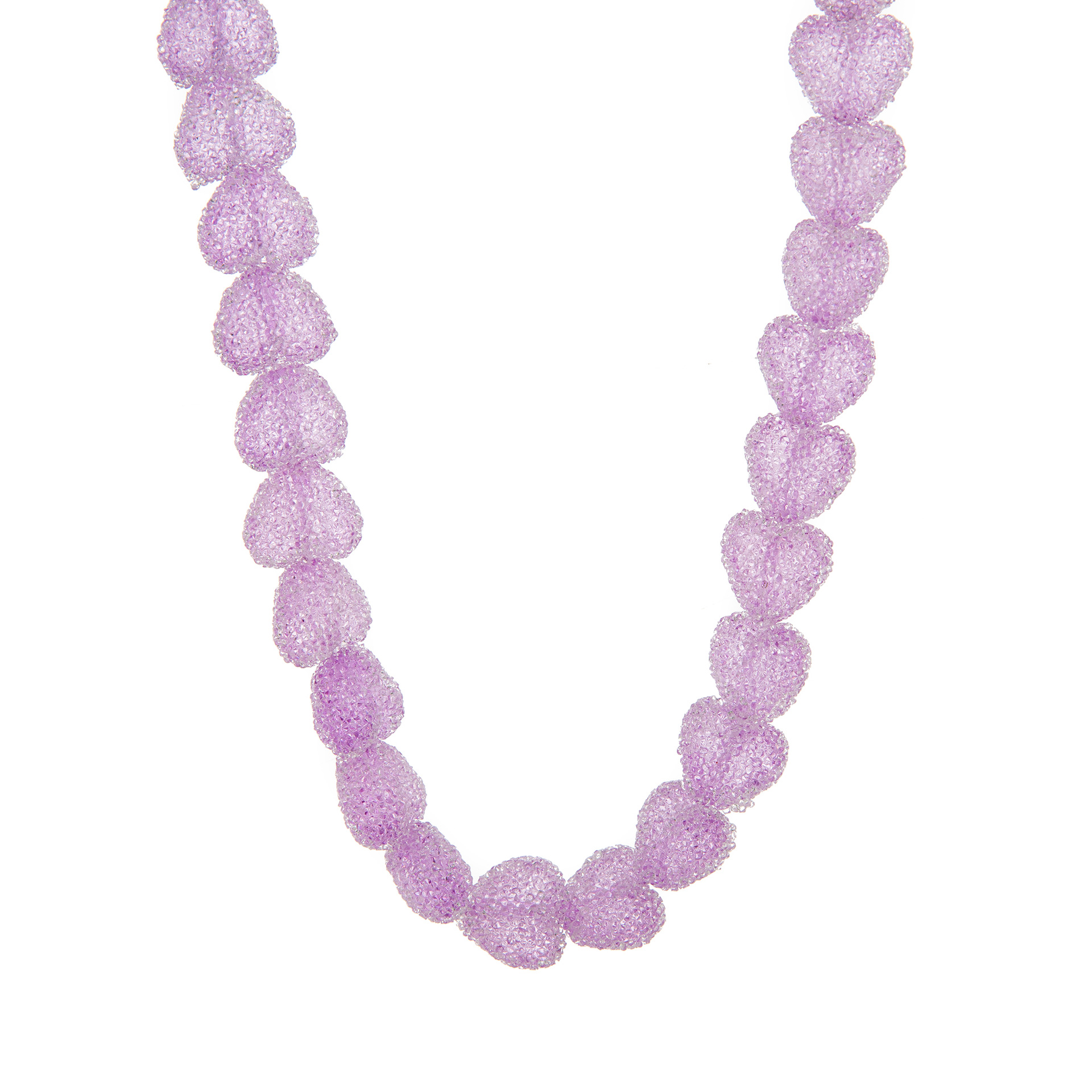 Colorful resin heart necklace, new cute candy-style accessory