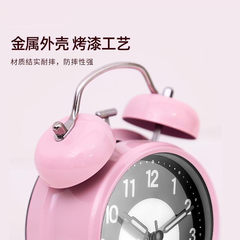 Carefully selected special PVC clock, luminous decoration living room bedroom quartz clock metal bell alarm clock