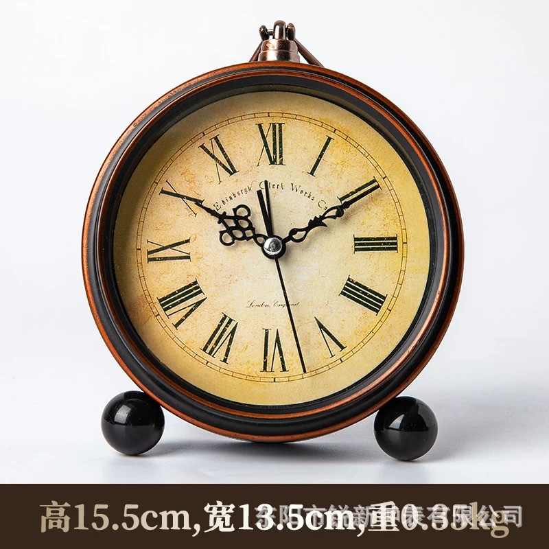 Desk clock bedroom living room decorative alarm clock ornament alarm clock