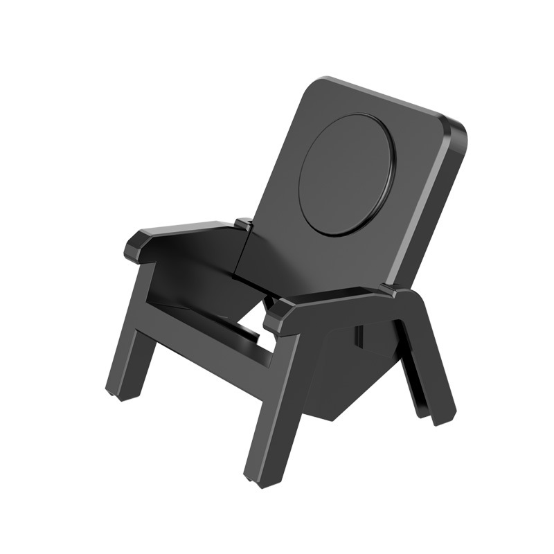 Amplifier Phone Stand 15W Wireless Charger Chair Shape Detachable 3-in-1 Vertical Stand