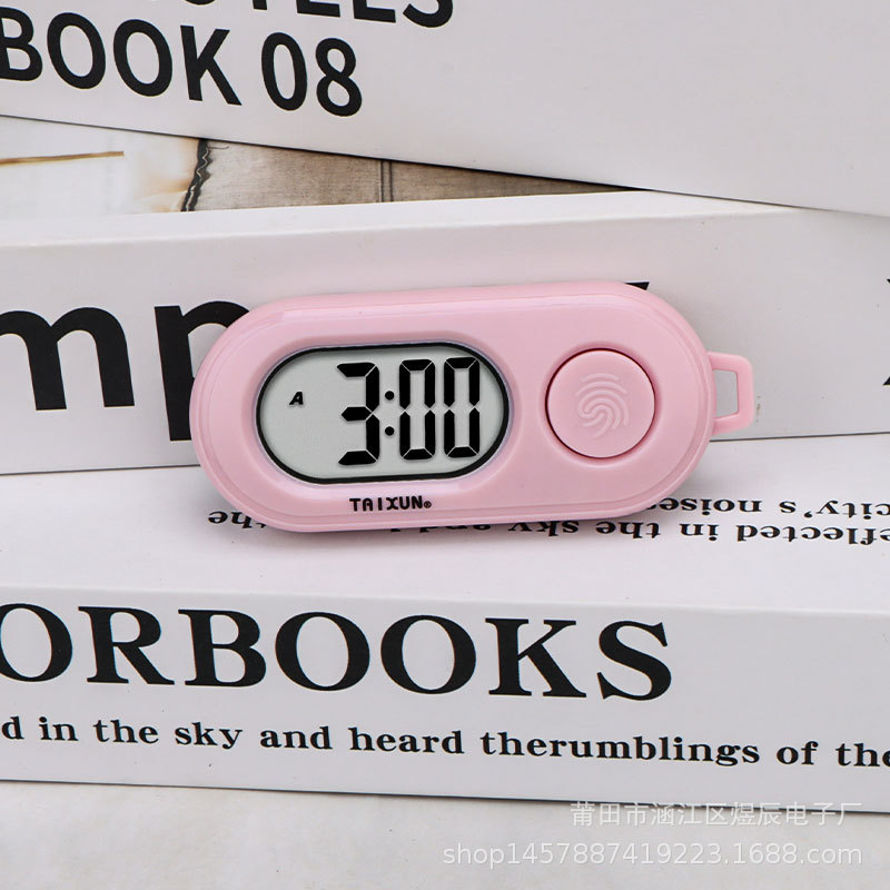 Mini Electronic Alarm Clock Student Learning Electronic Small Hanging Watch Suitable for Outdoor Keychain Electronic Hanging Watch