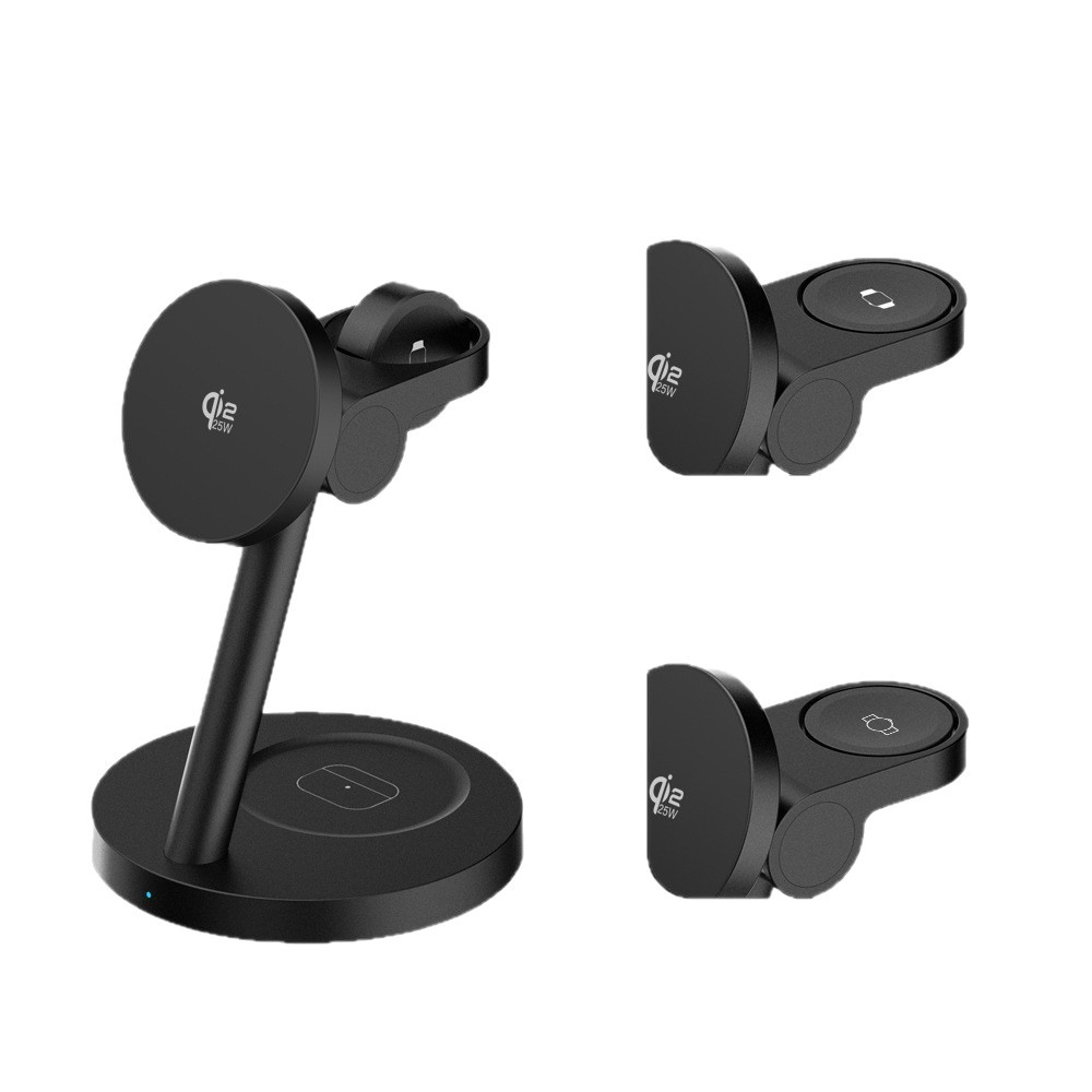 QI2.2 25W Magnetic Wireless Charger for Apple Samsung Phone Watch Earphone Wireless Charger
