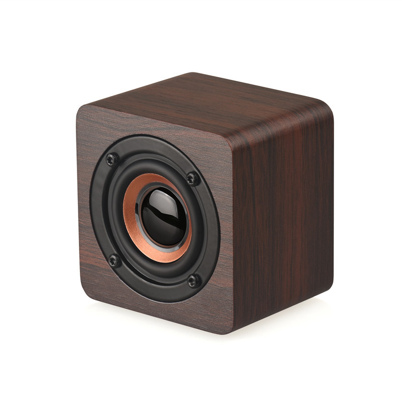 Q1 Wooden Mini Bluetooth Speaker Phone Portable Gift Small Sound External High Power Subwoofer
