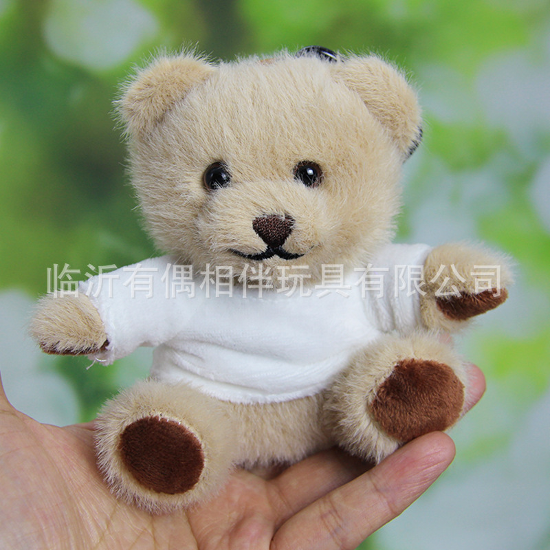 Teddy bear keychain bear pendant backpack toy logo doll print name birthday graduation doll gift