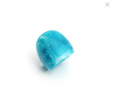 High-quality simple acetate acrylic contrasting color 2-piece ring set exaggerated set