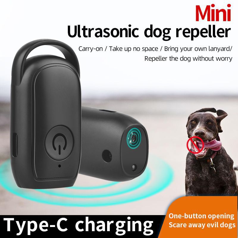 New Ultrasonic Bark Stopper Anti-Bark Charging Dog Repeller LED Light Dog Trainer Pet Dog