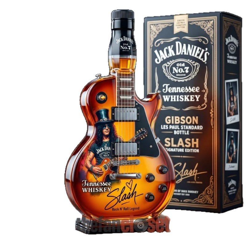 New ornament whiskey ornament guitar shape red wine bottle whiskey bottle sealed empty bottle