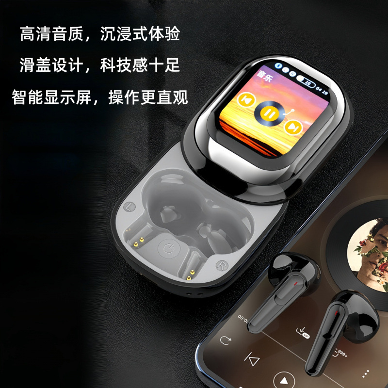 2026 New SE-ONE AI Bluetooth Translation Earbuds Slide Cover One-Key Translation Low Power Consumption Screen Display Long Battery Life Exclusive Supply