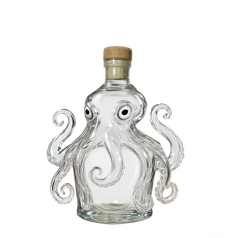Animal soaking bottle whiskey bottle octopus shape whiskey bottle cute octopus