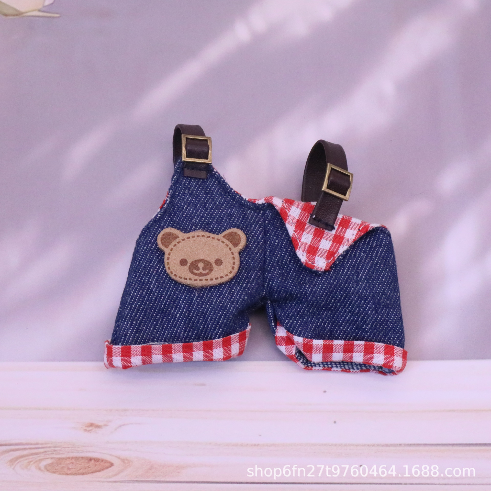 First second third generation Labubu doll clothes Labubu clothes vinyl doll hat glasses overalls set dress wear