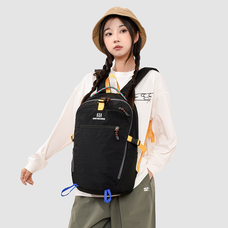 Dopamine Color-blocked Backpack for Women 2026 New Outdoor Hiking Backpack Lightweight Sports Travel Backpack