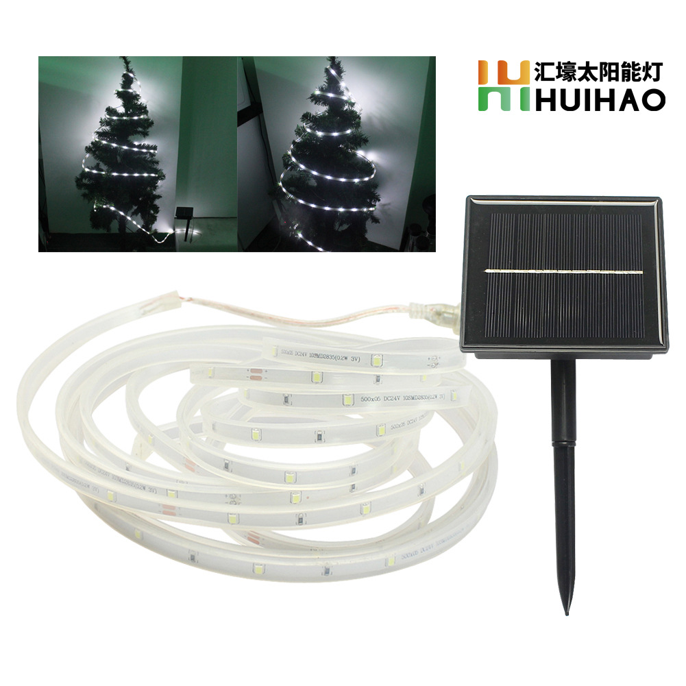 Solar LED strip light camping garden decoration Christmas holiday colorful light atmosphere night light outdoor waterproof super bright