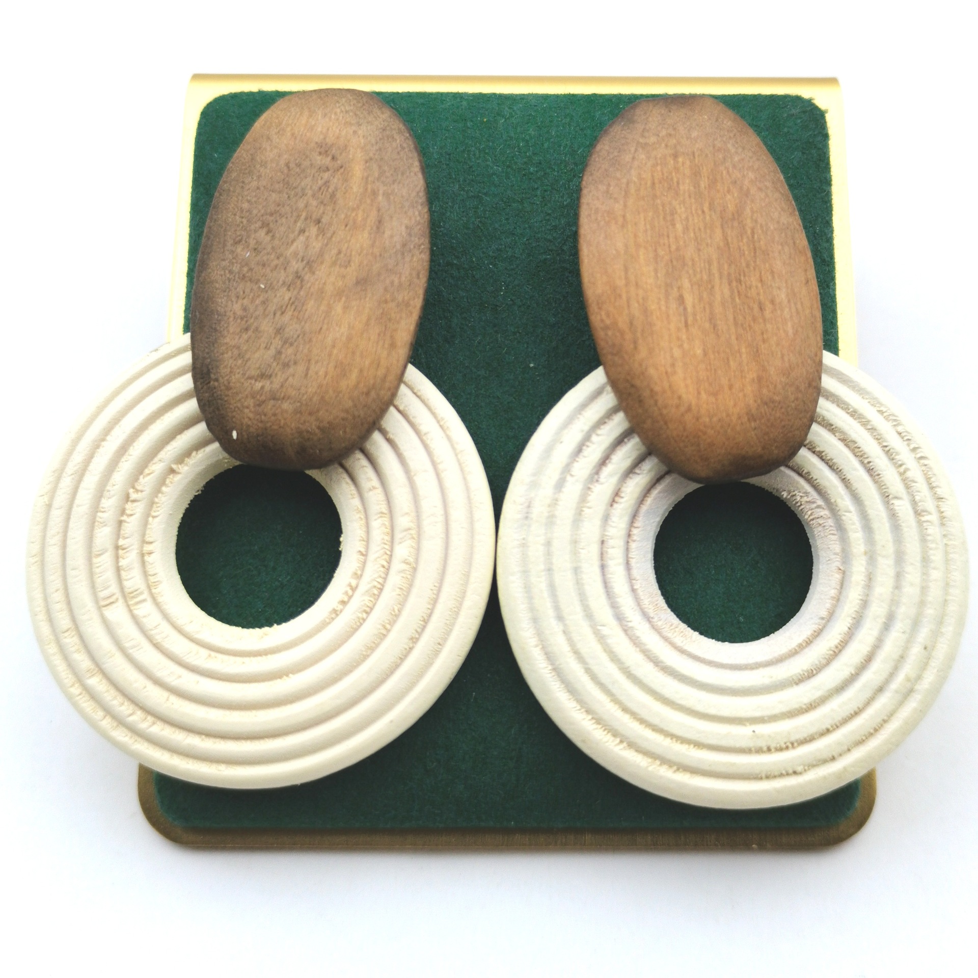 New exaggerated geometric acrylic circle earrings