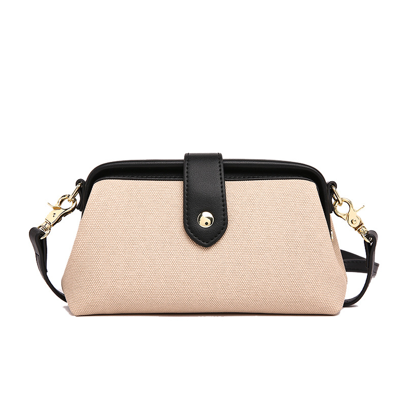 Casual Commuter Bag for Women New Niche Textured Shoulder Crossbody Bag Canvas Dumpling Bag