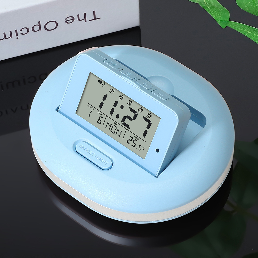 Student vibration alarm clock, pillow night light silent electronic clock, multi-functional music small alarm clock timer
