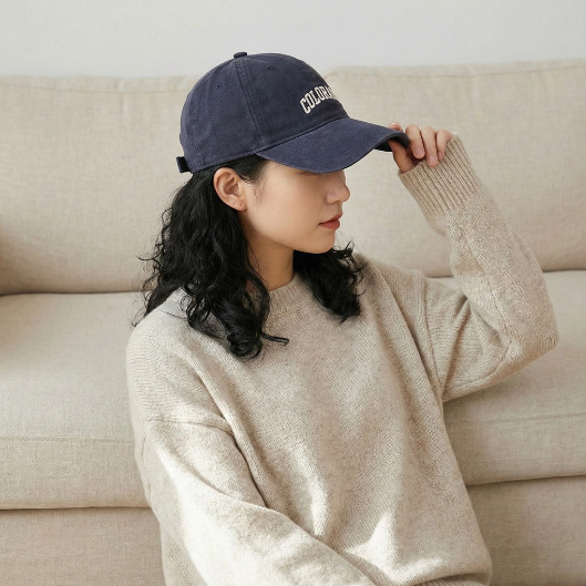 Baseball Cap Men Women Hat Visor Cap Sun Protection Enlarged Widened Brim Face Slimming SMFK