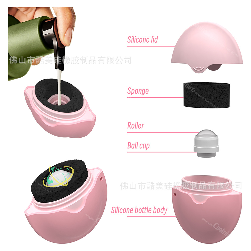 Silicone Lotion Applicator Roller Ball Helper - Lazy Lotion Application Without Dirty Hands, Portable for Beach and Sand