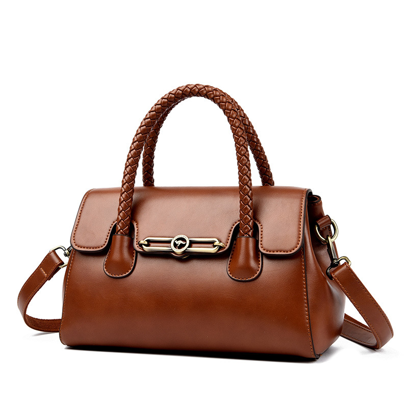Counter Handbag 2025 New Large Capacity Shoulder Handbag Simple Women's Middle-aged Mother Bag