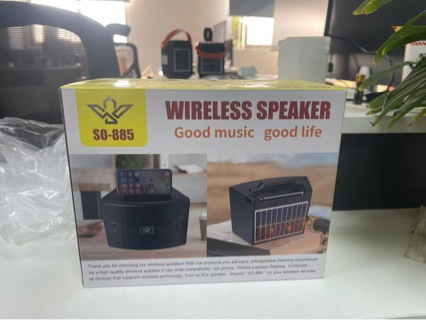 New Africa SO-885 Portable Outdoor Solar Heavy Bass Bluetooth Speaker with Stand Radio