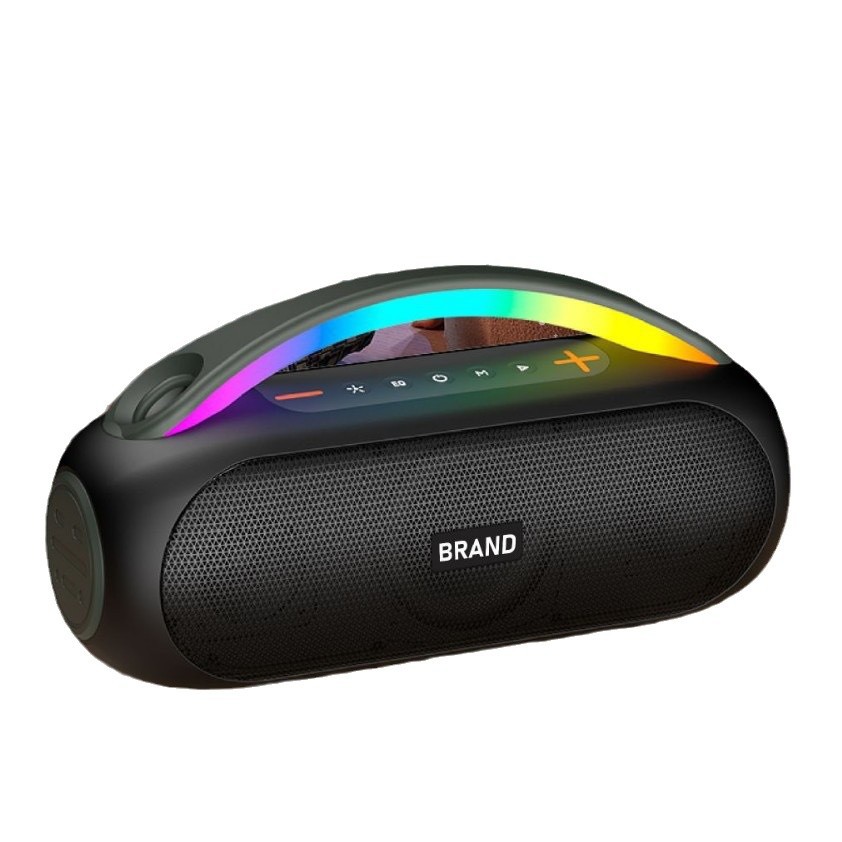 New Outdoor Portable High Power Atmosphere Light Bluetooth Speaker Heavy Bass Subwoofer Bluetooth Speaker
