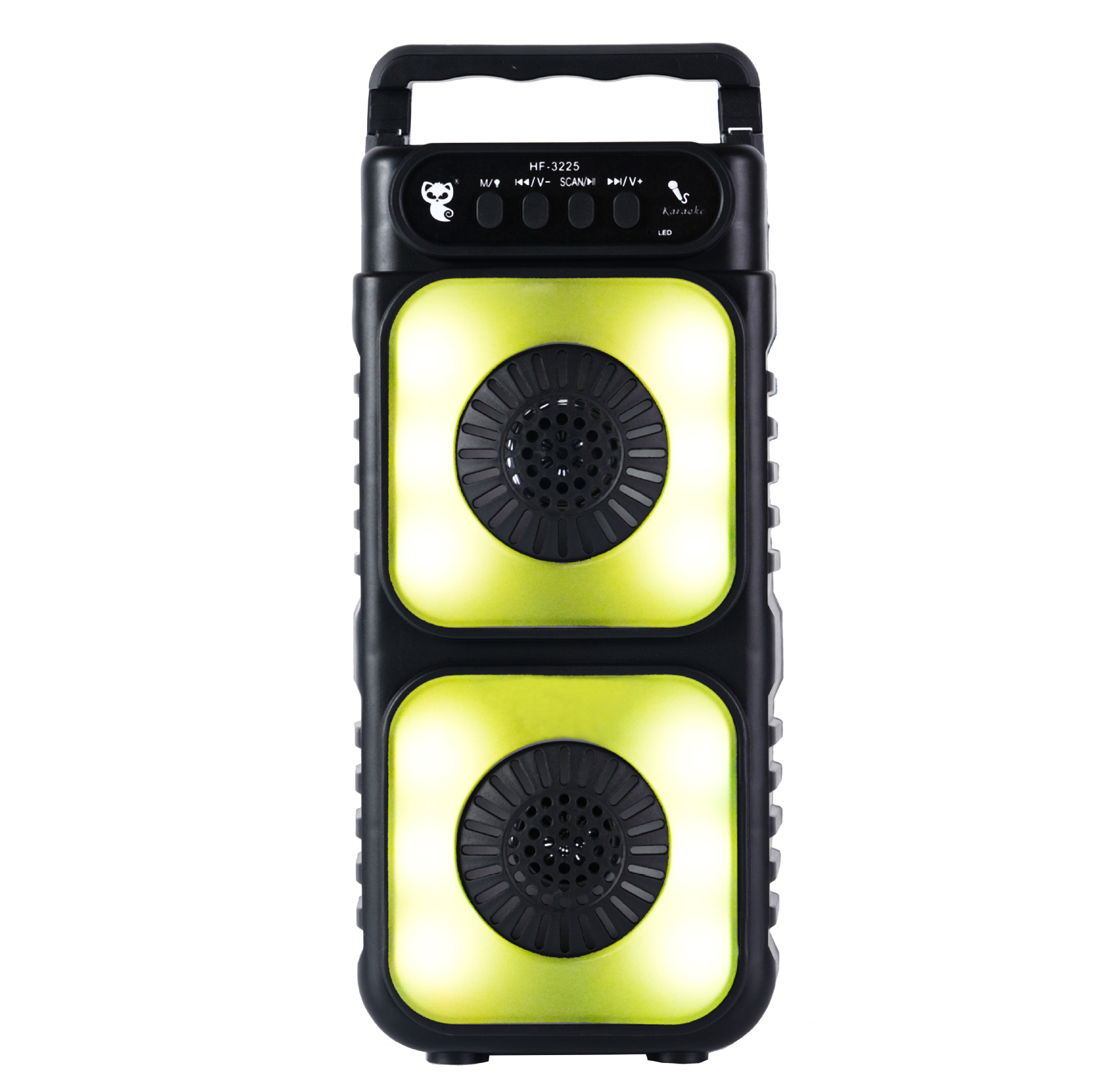 Dual 3-inch wireless Bluetooth speaker outdoor portable square dance subwoofer home desktop karaoke sound