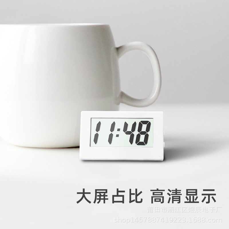 Simple Mini Electronic Watch Student Portable Triangle Clock Exam Postgraduate Entrance Exam Silent Small Watch Compact
