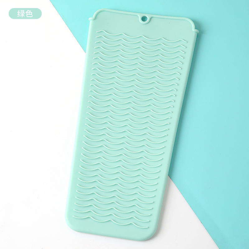 Silicone curling iron heat pad straightening comb storage bag straightener anti-scald pad portable electric curling iron sleeve clip