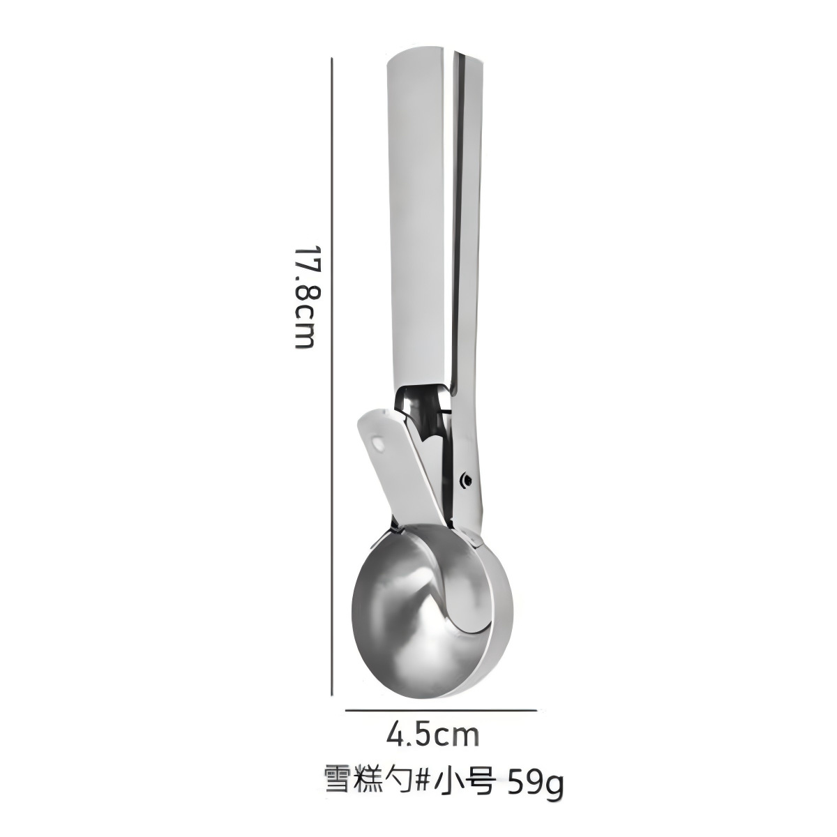 Stainless Steel Ice Cream Scoop Spoon Multifunctional Ice Cream Dessert Ball Scoop Ice Cream Fruit Spoon FCM