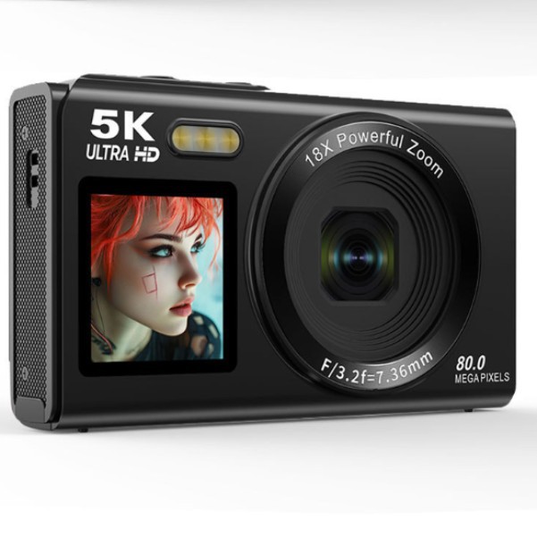 5K HD digital camera dual screen WiFi card camera recording portable campus vlog travel camera