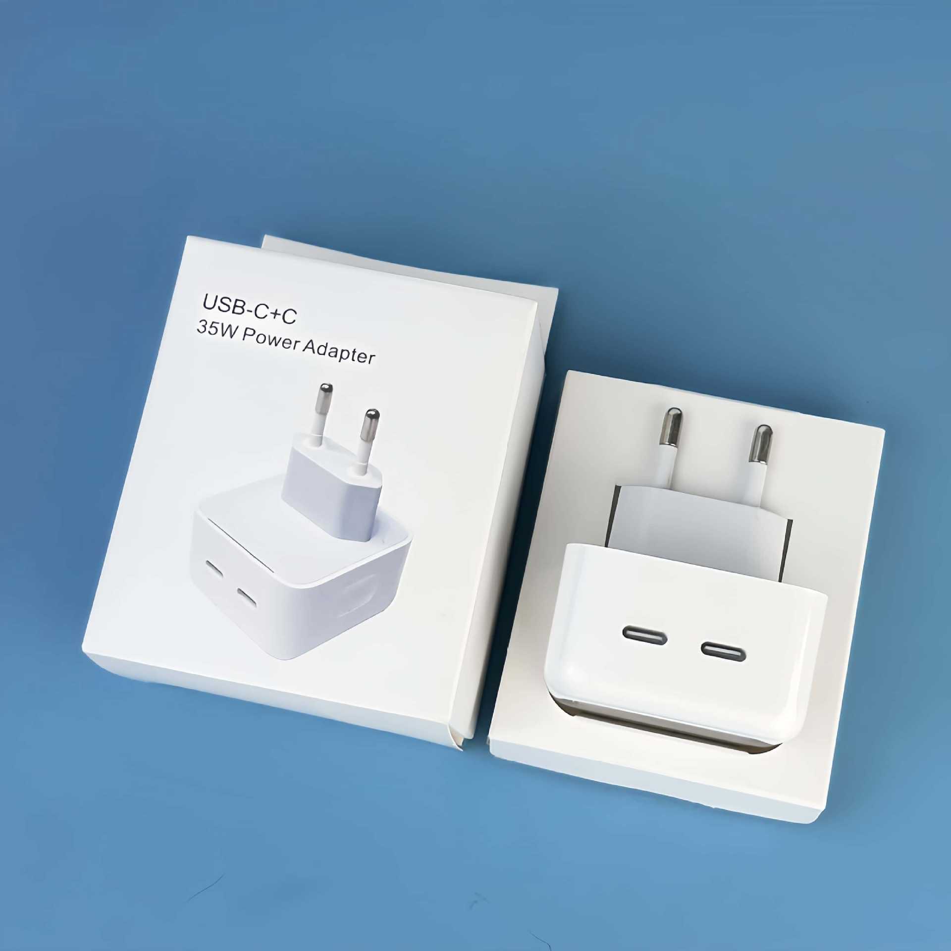 Applicable Apple Charger Original US EU UK Standard PD35W Apple Charging Head Dual C 40W 50W Phone Fast Charging Head